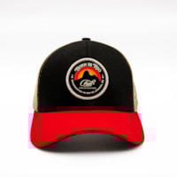 PRETO c/ aba vermelha