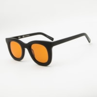 PRETO  lente LARANJA