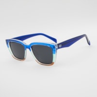 AZUL TRANSPARENTE lente Cinza