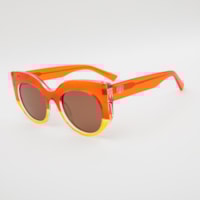 LARANJA TRANSPARENTE lente Marrom