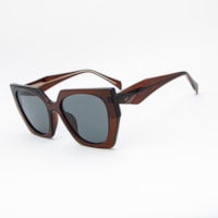 MARROM TRANSLÚCIDO lente Cinza