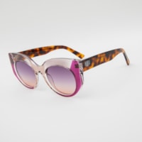 ROXO TRANSPARENTE lente Degradê Cinza