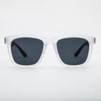 TRANSPARENTE haste Preto Fosco lente Cinza