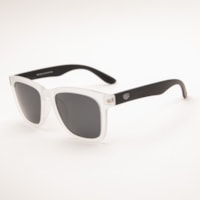 TRANSPARENTE haste Preto Fosco lente Cinza