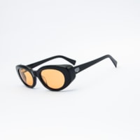 PRETO  lente LARANJA CLARO
