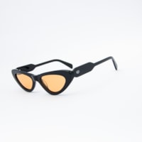 PRETO  lente LARANJA CLARO