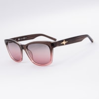 CINZA TRANSLÚCIDO lente ROSA CLARO DEGRADÊ