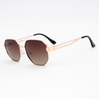 DOURADO  lente MARROM DEGRADÊ