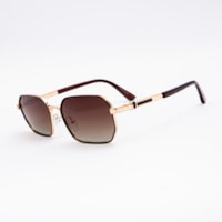 DOURADO  lente MARROM DEGRADÊ