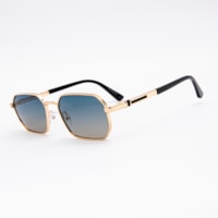 DOURADO  lente AZUL CLARO DEGRADÊ