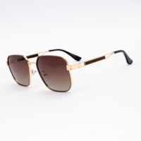 DOURADO  lente MARROM DEGRADÊ