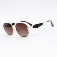 DOURADO  haste MARROM FOSCO lente MARROM DEGRADÊ