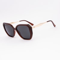 MARROM TRANSLÚCIDO lente Cinza