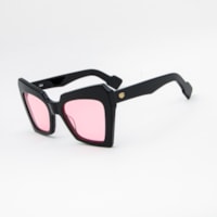 PRETO  lente Rosa Claro
