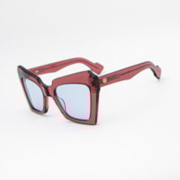 VERDE TRANSLÚCIDO haste TARTARUGA VERDE lente Cinza