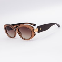 MARROM TRANSLÚCIDO lente MARROM DEGRADÊ