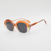 MARROM TRANSPARENTE lente Cinza