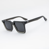 CINZA TRANSLÚCIDO haste TARTARUGA PRETO lente Cinza