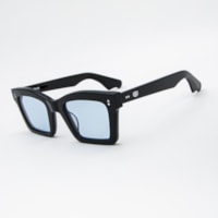 PRETO lente AZUL CLARO