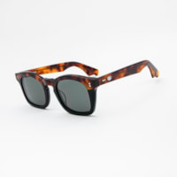 TARTARUGA PRETO haste TARTARUGA ESCURO lente Verde