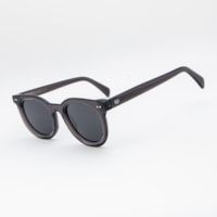 CINZA TRANSLÚCIDO haste TARTARUGA PRETO lente Cinza