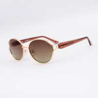 DOURADO  lente MARROM DEGRADÊ