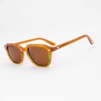 CARAMELO haste TARTARUGA PRETO lente Marrom