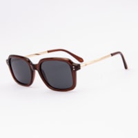 MARROM TRANSLÚCIDO lente Cinza