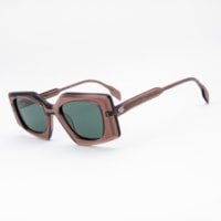 MARROM TRANSLÚCIDO lente Verde