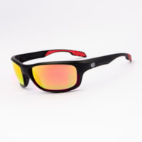 PRETO FOSCO lente LARANJA ESPELHADO