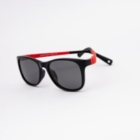 PRETO/ vermelho lente Cinza