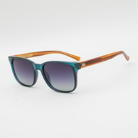 VERDE TRANSPARENTE lente Degradê Cinza