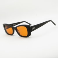 PRETO  lente LARANJA