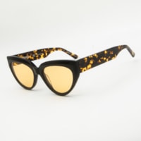 PRETO  lente LARANJA CLARO