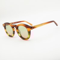 MARROM RAJADO lente VERDE CLARO