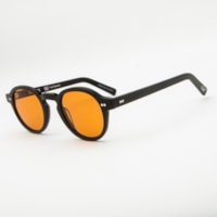 PRETO  lente LARANJA